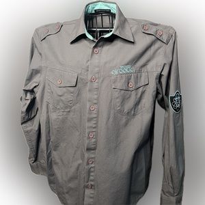 Unique, Retro Marithé + François Girbaud 100% cotton mens long-sleeve shirt.